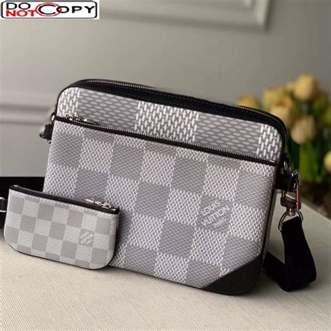 lv trio pouch grey